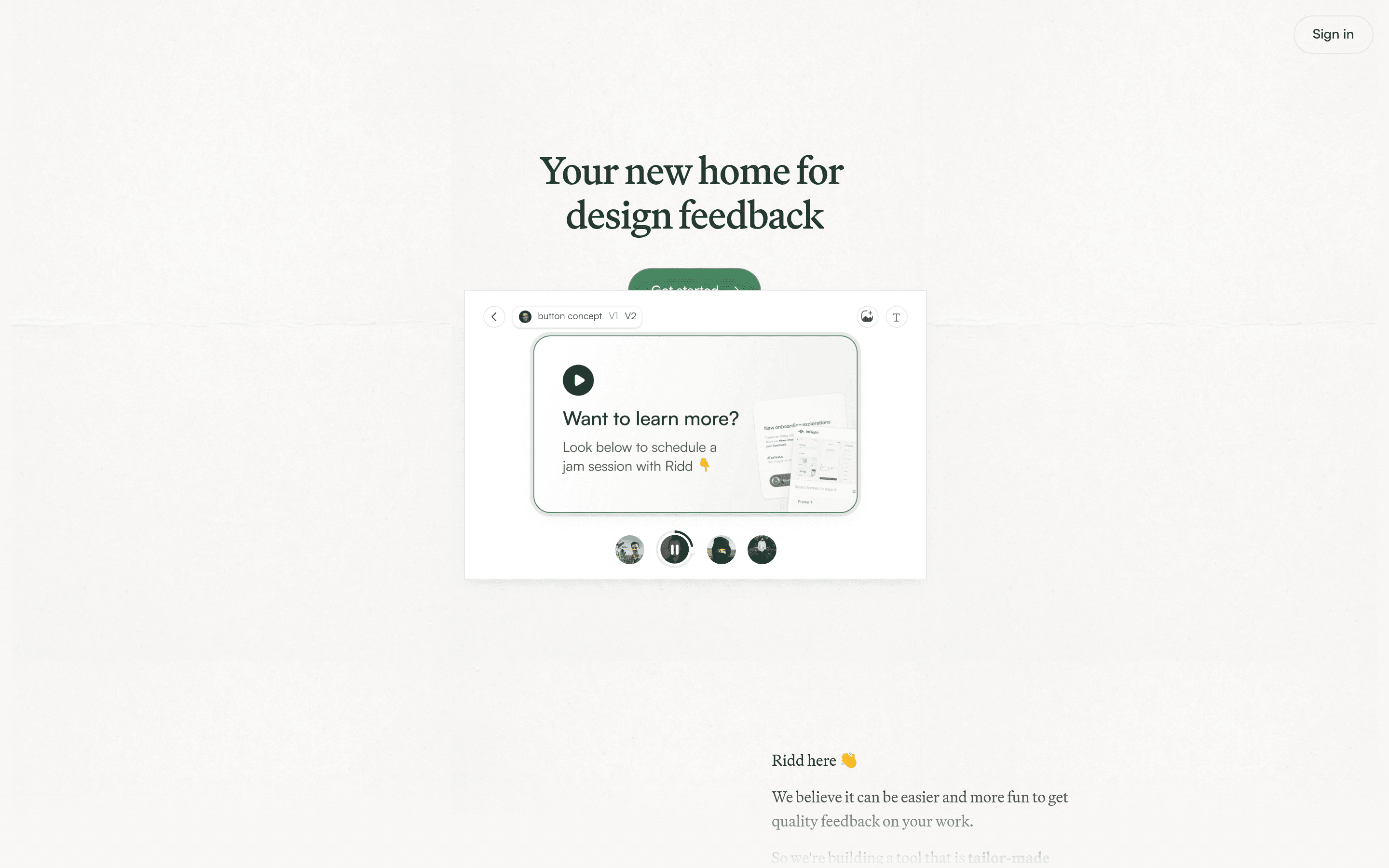 Inflight landing page screenshot
